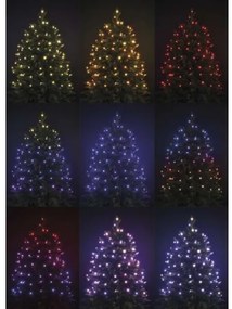 Catena da esterno LED RGB Natale 160xLED/72 modalità 19m IP44 + telecomando