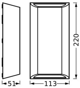 Ledvance -Applique a LED da esterno ENDURA STYLE IDAR 2xLED/3,75W/230V IP65