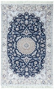 Nain Tappeto persiano 200x130 Blu (Iran) Annodato A Mano