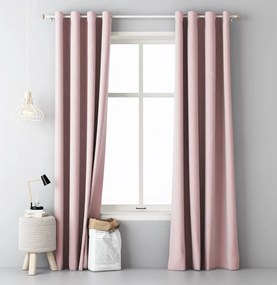 Tenda monocolore rosa cipria 140 x 250 cm