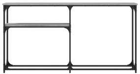 Tavolino consolle grigio sonoma 145x22,5x75cm legno multistrato