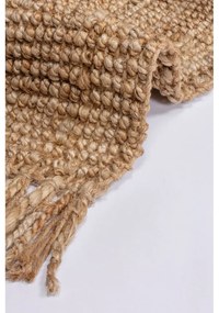 Passatoia in juta intrecciata a mano di colore naturale 60x150 cm Jute Boucle - Flair Rugs