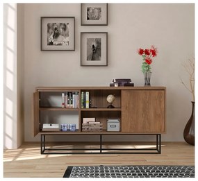 Credenza colore naturale in noce 140x72 cm Rodez - Kalune Design