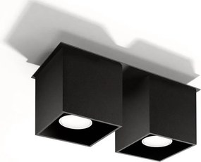 Applique Rettangolare da soffitto 2xGU10 QUAD 2 in alluminio