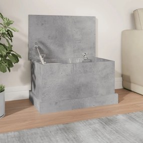 Contenitore Grigio Cemento 50x30x28 Cm İn Legno Multistrato /