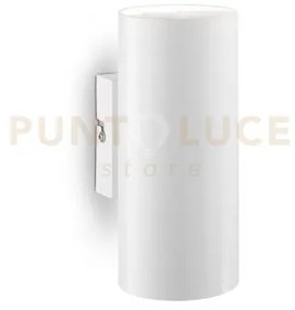 Look round applique a parete 2 luci attacco gu10 bianca 15cm d.6cm ...