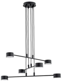 Lampadario a sospensione con filo MODUS 6xGX53/10W/230V nero
