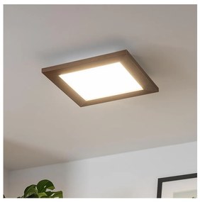 Brilagi - Plafoniera LED SLIMFRAME WOOD LED/25W/230V 34x34 cm marrone scuro