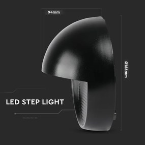Applique a LED da esterno LED/3W/230V 4000K IP65 nero