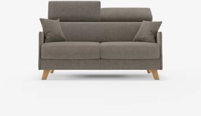 Sole divano letto matrimoniale design compatto - poggiatesta reclinabili e 100% sfoderabile in tessuto smacchiabile T23