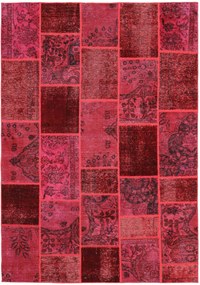 Patchwork Tappeto persiano 170 x 240 Rosso (Iran) Annodato A Mano