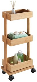 Carrello a tre piani in bambù Tortona - Wenko