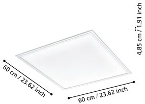 Eglo 900046 - Plafoniera LED dimmerabile SALOBRENA-Z LED/33W/230V bianco