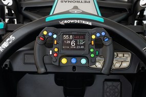 Macchina Elettrica per Bambini Licenza Mercedes F1 12V con Telecomando Nero...