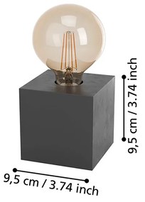 Lampada Da Scrivania Contemporanea Prestwick 2 1 Luce Legno Nero