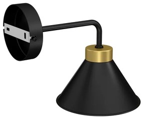 Lampada da parete DEMET 1xE27/60W/230V nero/oro