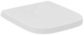 Copriwater i.life S rettangolare originale per serie sanitari IDEAL STANDARD con chiusura rallentata sganciabile in duroplast bianco