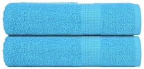 Asciugamani Doccia 2 Pz Turchesi 70x140 Cm 360 G/m² 100% Cotone /
