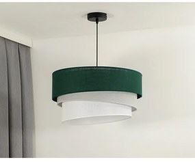 Duolla - Lampadario a sospensione con filo TRIO 1xE27/15W/230V diametro 45 cm verde/grigio/bianco