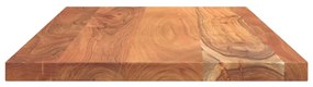 Piano tavolo 110x60x2,5 cm rettangolare legno massello acacia