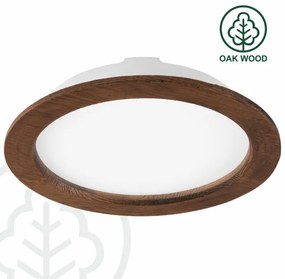 Lampada LED da incasso WOODY SPOT LED/23,5W/230V 4000K ciliegio ø 23,5 cm