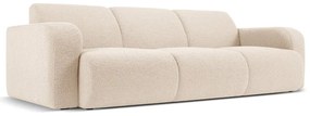Divano in tessuto bouclé beige 235 cm Molino - Micadoni Home