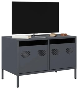 Mobile tv antracite 68x39x43,5 cm in acciaio laminato a freddo