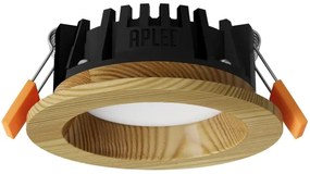 APLED - Lampada LED RONDO WOODLINE LED/3W/230V 3000K diametro 9 cm pino legno solido