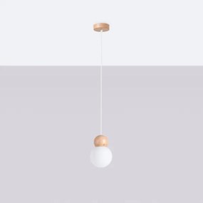 Sollux SL.1390 - Lampadario a sospensione con filo PEKKA 1xG9/8W/230V bianco