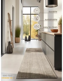 Passatoia color crema in iuta 80x200 cm Bouclé – Hanse Home