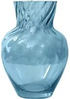 Vaso arredo vetro 25 cm blu