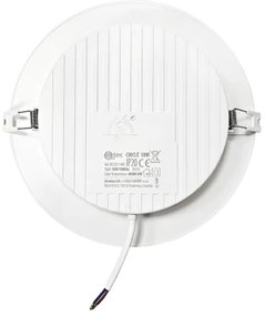 Lampada LED da incasso CIRCLE LED/18W/230V 4000K diametro 22 cm bianco