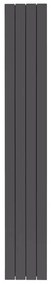 Termosifone in alluminio 4 elementi interasse 2000 mm PRODIGE SUPERIOR ardesia