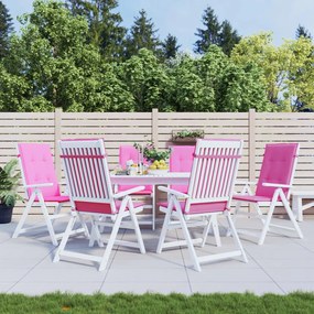 Cuscini Per Sedia Con Schienale Alto 6pz Rosa İn Tessuto /