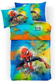 Copriletto Trapuntato Singolo Spider man park Marvel, in
