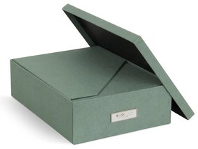 Set di organizer verdi in cartone per documenti 5 pz Holger Canvas Paper Laminate – Bigso