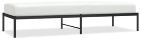 Giroletto in metallo nero 80x200 cm