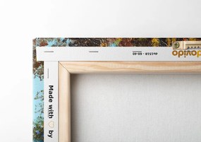 Stampa su tela – Alberi dipinti nei colori dell'autunno