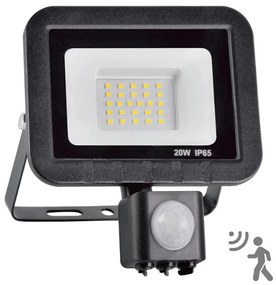 Proiettore LED con sensore, 20W, 230V, IP65