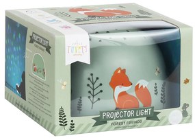 A Little Lovely Company - lampada con proiettore - amici del bosco