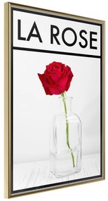 Poster  Rose in the Vase  Cornice Quadri Cornice d'oro, Larghezza x Altezza Home decor 40x60