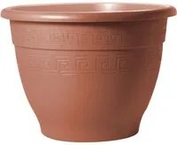 Vaso per Piante Rotondo in Plastica Interno Esterno Plasticotto Campana Idel Formato: 48/42 cm, Colore: Terracotta