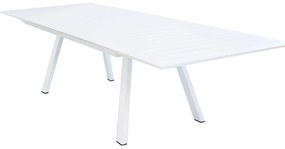 SPLENDOR - set tavolo in alluminio cm 200/300 x 110 x 75 h con 8 poltrone Splendor