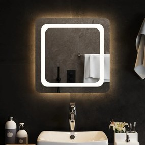 Specchio da Bagno con Luci LED 50x50 cm