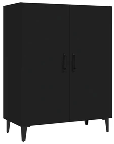 Credenza nera 70x34x90 cm in legno multistrato