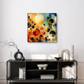 Quadro su tela – Geometria in toni caldi