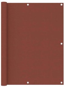 Paravento Da Balcone Terracotta 120x500 Cm Tessuto Oxford /