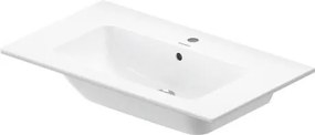 Lavabo 83x49 da incasso su mobile o per colonna in ceramica Bianco Me By Starck 2336830060 Duravit