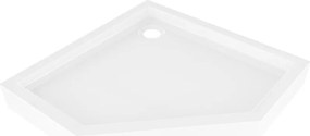 Mexen Flow+ piatto doccia pentagonale 90 x 90 cm, bianco lucido - 46P109090H