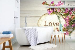Carta da parati – Scritta su pietra Love